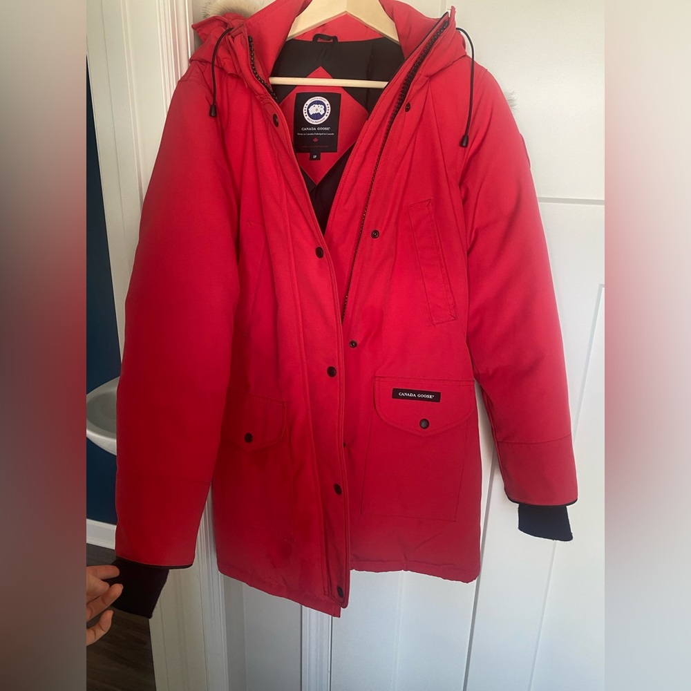 Canada Goose Black and Red Jacket